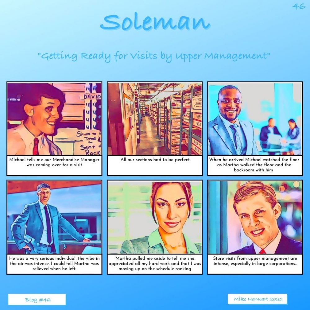 Getting ready for visits by upper management