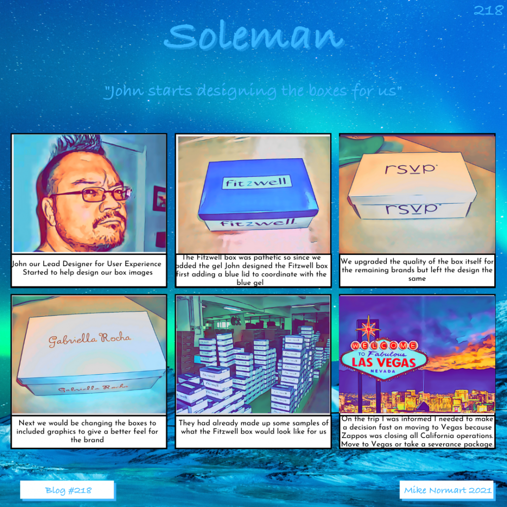 John starts designing the boxes for us