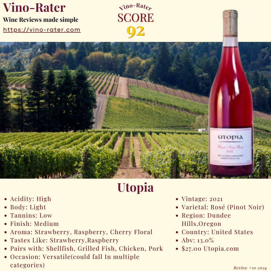 Utopia 2021 Rosé Wine