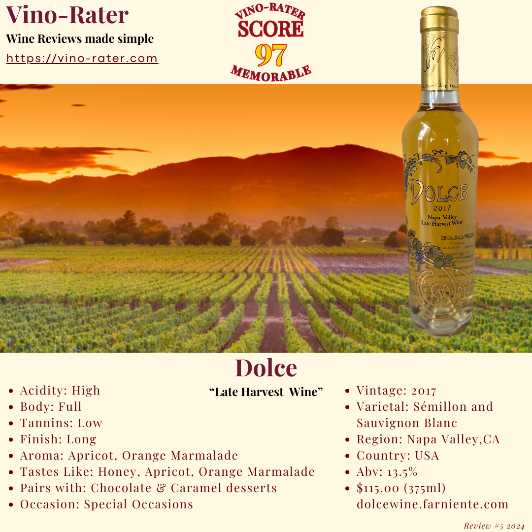 Dolce's 2017 Late Harvest
