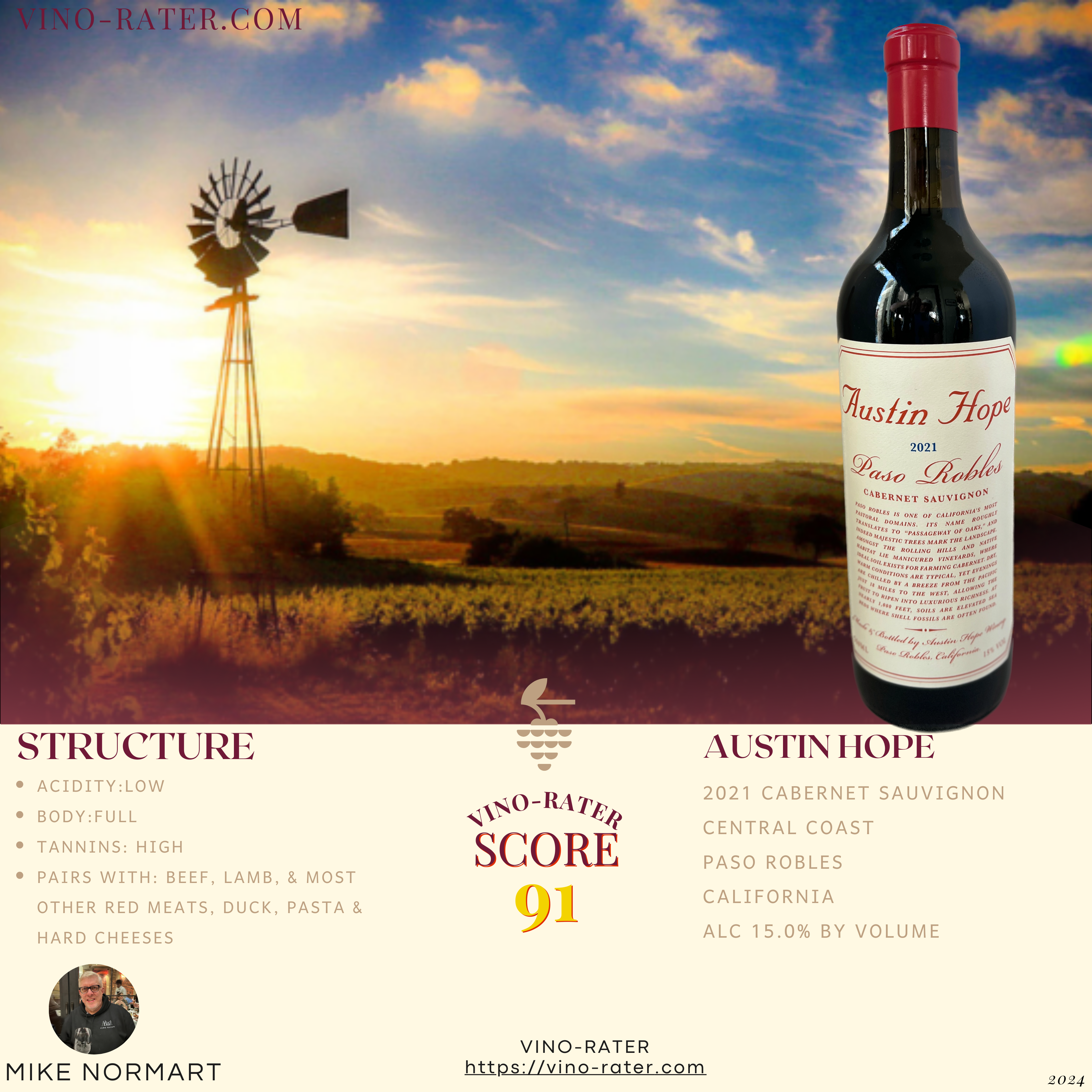 Austin Hope Merlot 2021