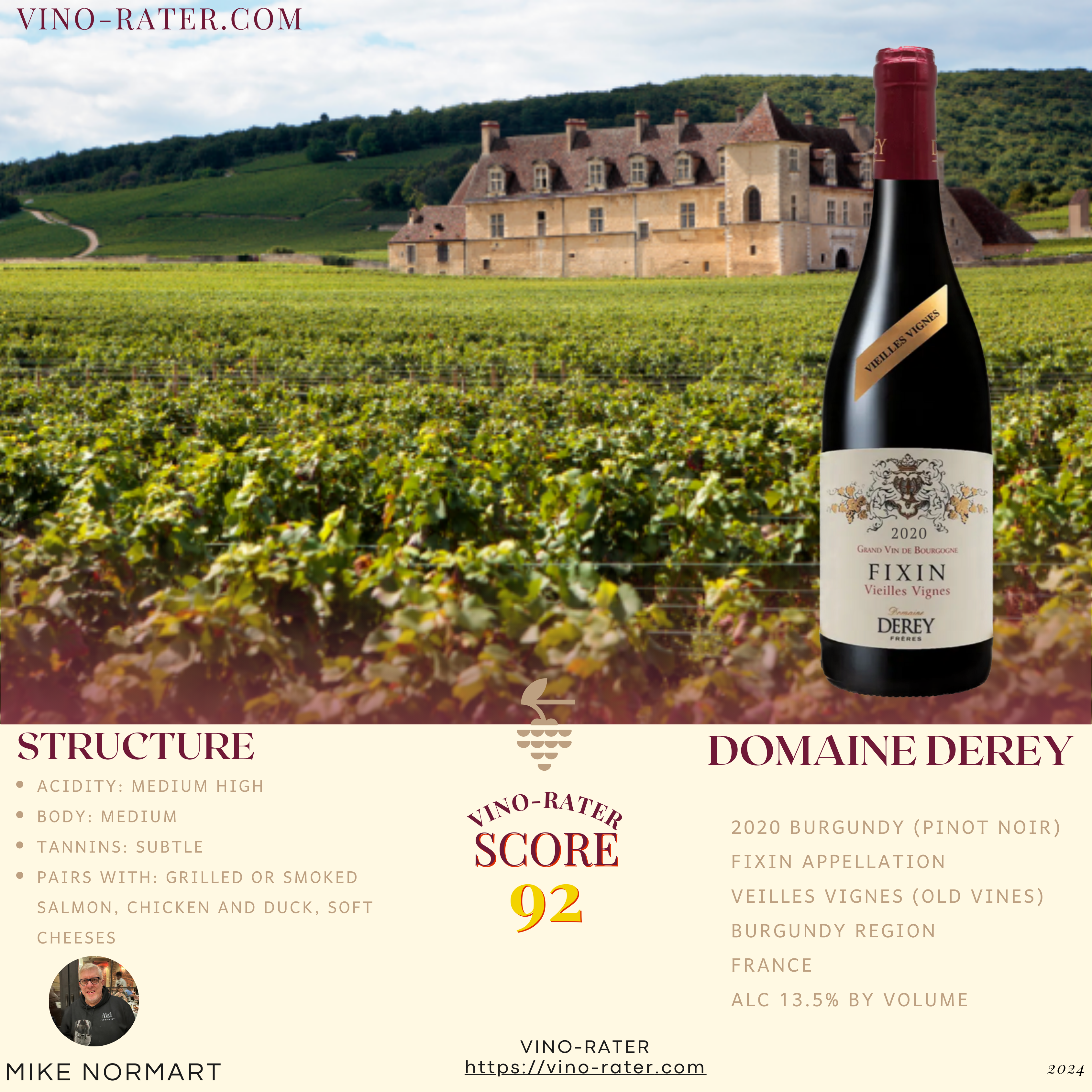 Domaine Derey 2020 Burgundy