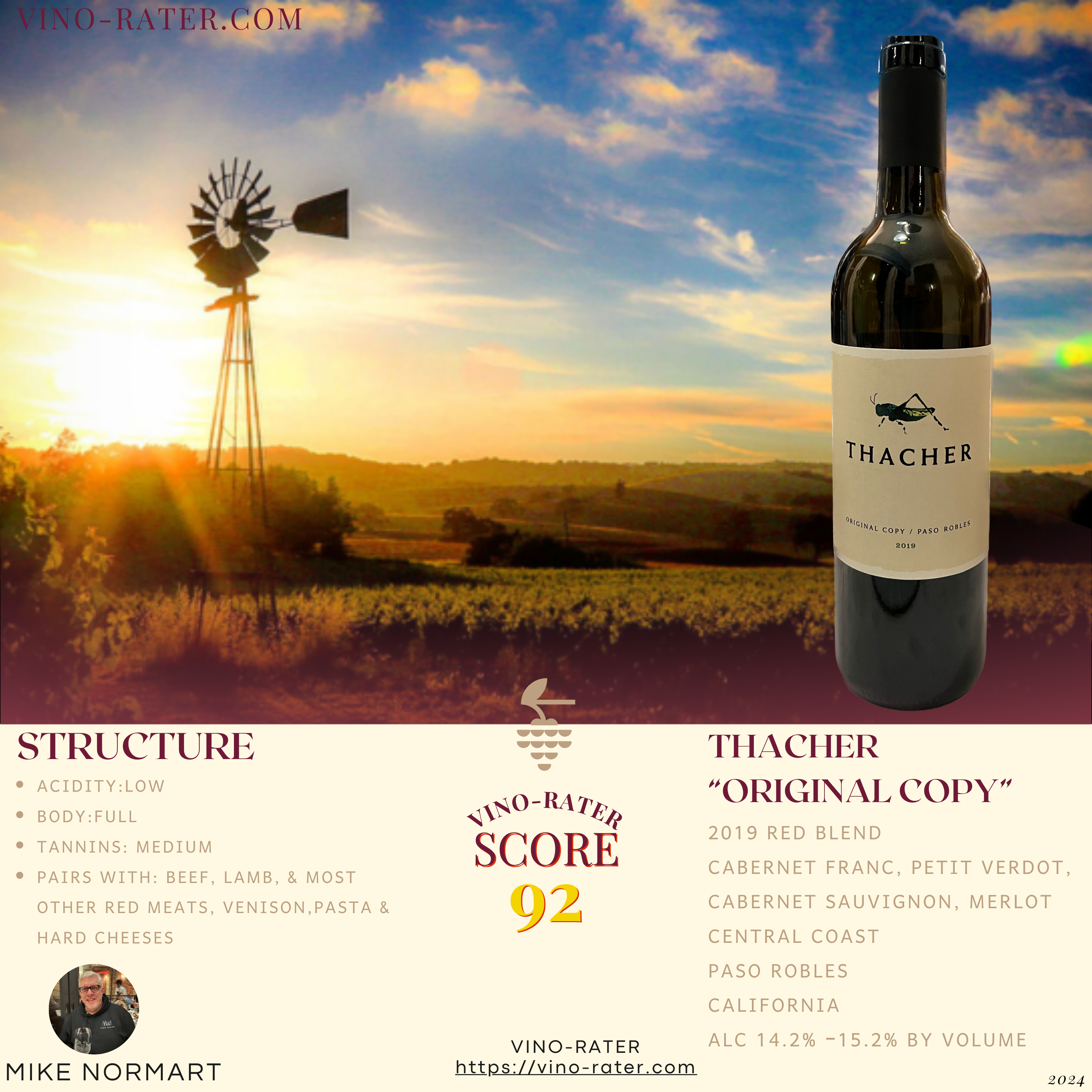Thacher 2019 Red Blend
