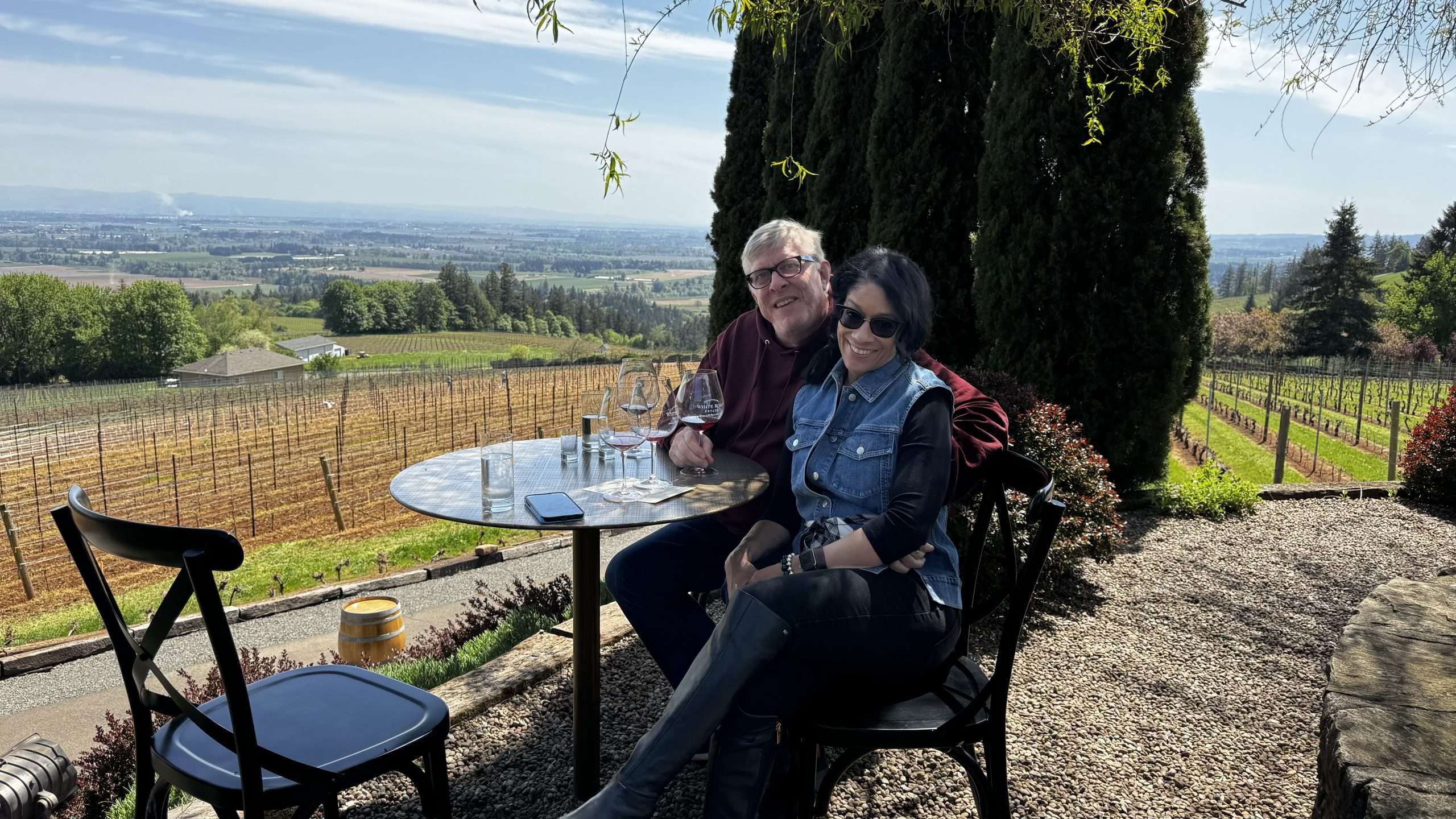 Linda & I at White Rose Winery