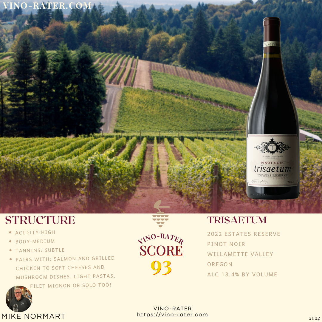 Trisaetum 2022 Estates Reserve Pinot Noir