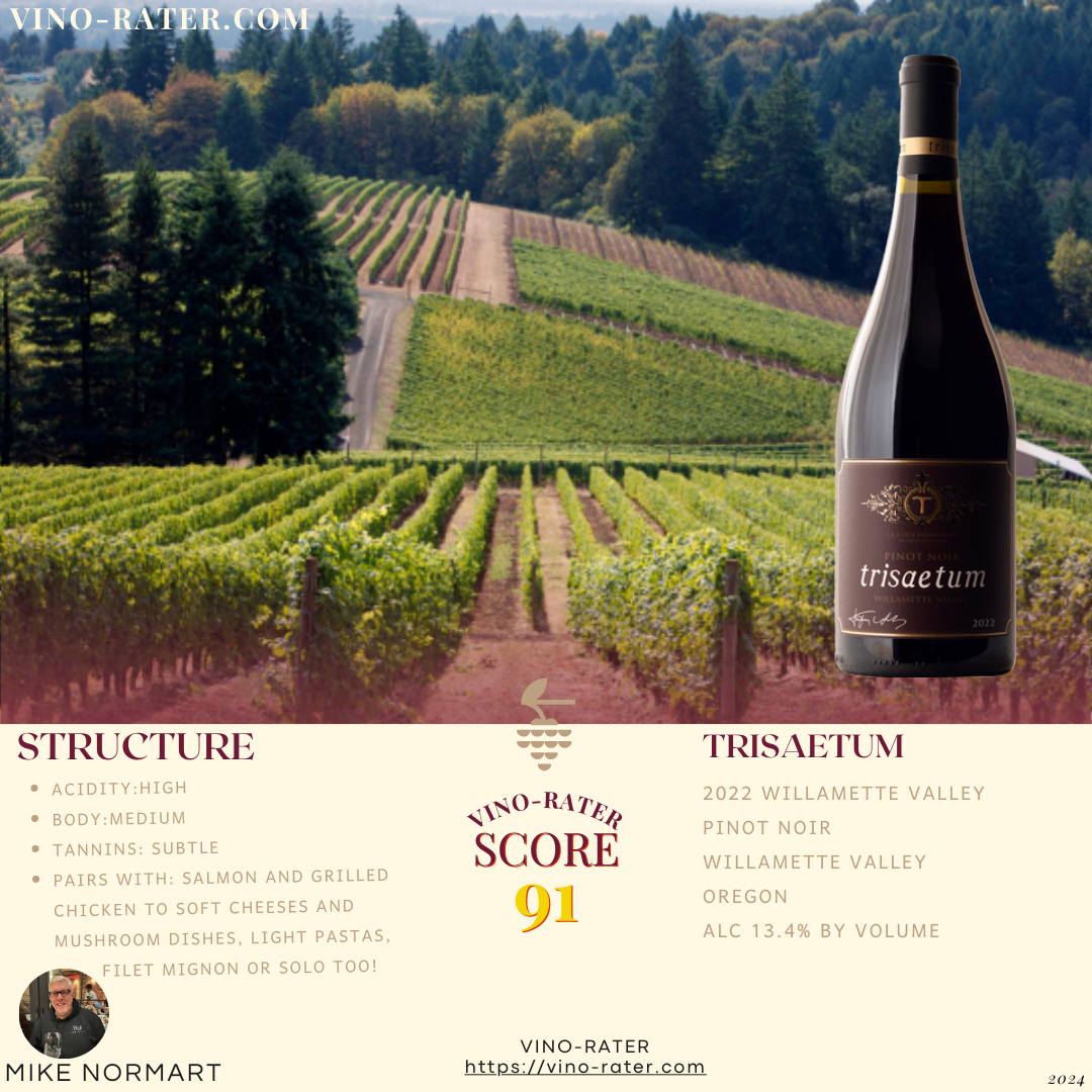 Trisaetum 2022 Willamette Valley Pinot Noir