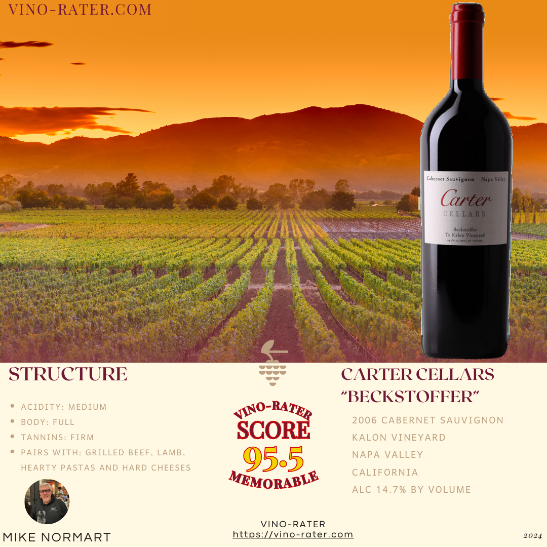 Carter cellars 2006 Beckstoffer Cabernet Sauvignon