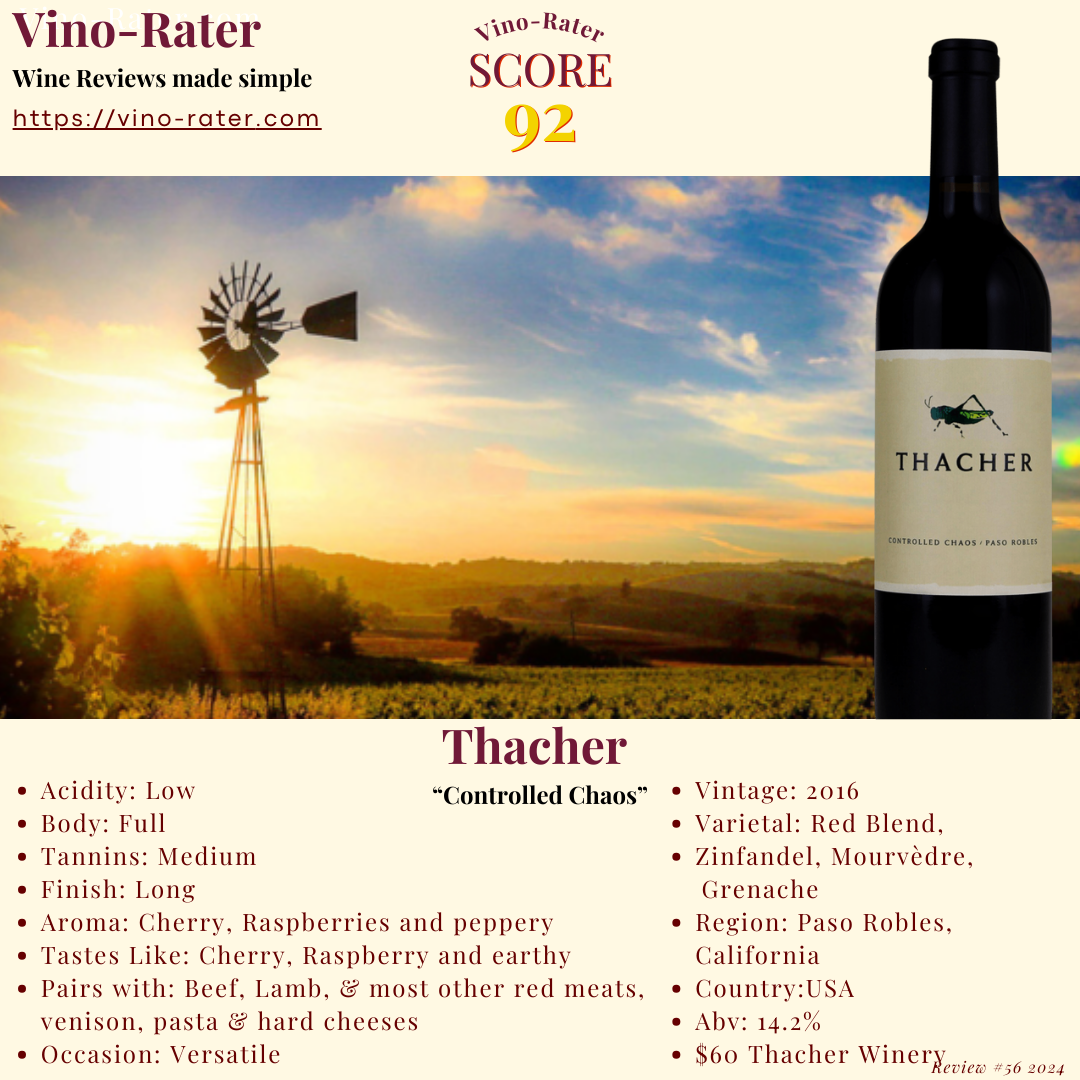 Thacher 2016 Red Blend "Controlled Chaos"